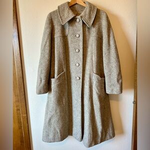 Vintage wool overcoat with deep pockets